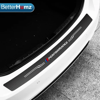 BetterHumz Carbon Fiber Styling Car Trunk stražnji branik naljepnice za BMW E60 E90 F20 F30 F10 X1 X5 X6 M3 Vinil naljepnica auto oznaka