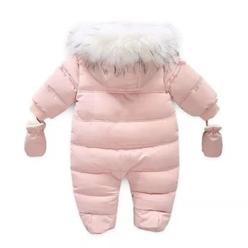 IYEAL zimska odjeća za bebe sa kapuljačom krzno novorođenče toplo runo zobene pahuljice младенческий snow suit beba djevojčica, dječak je snijeg nositi jakne kaputi