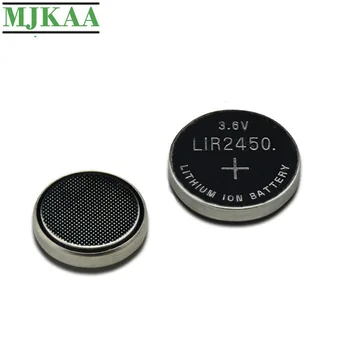 MJKAA LIR2450 punjive dugme baterije punjenje 1000 puta litij kovnicama ćelije baterija zamijenjena CR2450