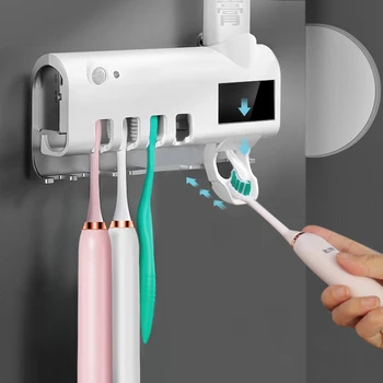 UV-držač četkica za zube Sa pastom za zube solarna energija kupaonica četkica za zube kutija za pohranu višenamjenski držač za pohranu USB punjenje