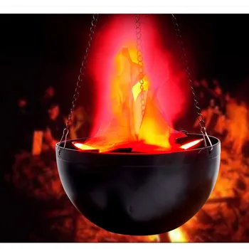Halloween Prop LED visi lažni plamen lampe Baklja lonac čaša dekor svjetlo vatre