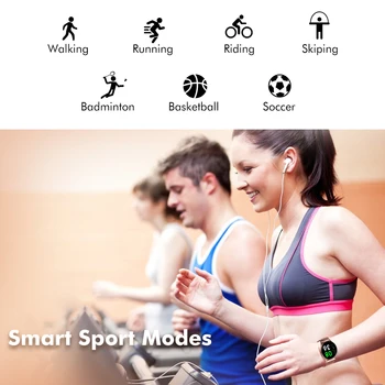 LIGE 2020 novi ekran u boji pametnih satova žene muškarci višenamjenski Sportski otkucaja srca i krvnog tlaka, vodootporan IP67 Smartwatch + Box