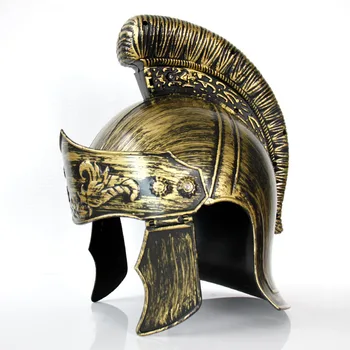 Plastični cosplay Maskenbal Roman šešir spartan kaciga rimski ratnik Zlatna kaciga za odrasle