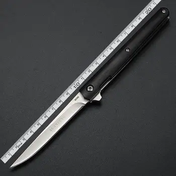 Sklopivi nož, džepni nožić opstanak tvrdo olovke EDC kompaktni fiksni noževi s kožnim omotom za vanjsku primjenu
