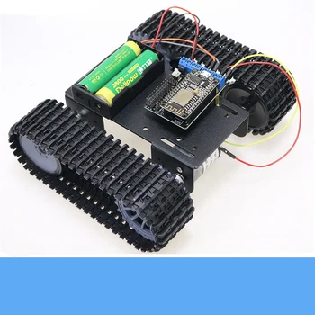 Wireless Wifi Control Metal Smart RC Robot Tank Chassis With NodeMCU Controller Kit 33GB-520 DC Motor Education DIY For Arduino