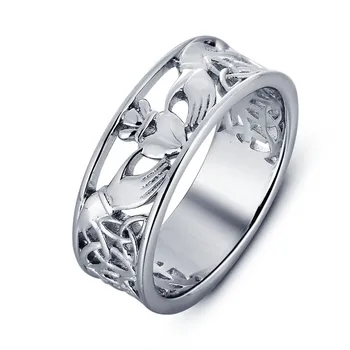925 sterling srebra irski Claddagh prsten za žene ruka Ljubav srce Crown vjenčanje помолвка Zilver prsten najbolji prijatelj prsten R014S