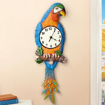 Papagaj umjetnost zidni sat svjetlo luksuzni dnevni boravak Nordic kreativni moda moderni minimalistički zidni satovi