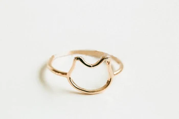 Fashion slatka mačka-head ring animal series rings