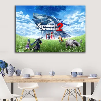 Xenoblade Chronicles 2 Klasični HD video igre plakat platnu glavna soba zid umjetnosti ispis dekor platnu ispis anime poster