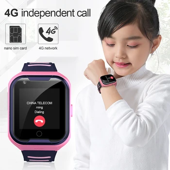 LEMFO G4H 4G Kids Smart Watch GPS Wifi IP67 Waterproof 650Mah 1.4 Inch Display Camera Take Video Call Smartwatch For Boys Girls