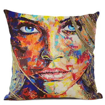 Nordic Pretty woman Character Square Pillow Cover jastučnicu kauč stolice jastučnicu 45x45cm