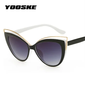 YOOSKE Sexy Cat Eye sunčane naočale Žene modni brand dizajn gradijent je sunčane naočale nijanse ženske naočale UV400