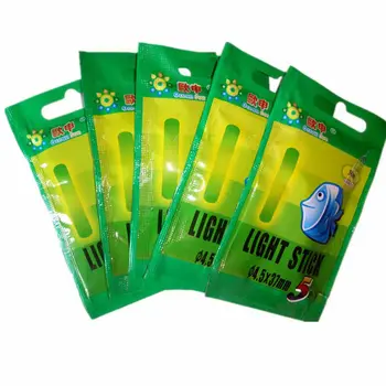 50шт/10 4 vrećice.5x37mm noćni ribolov lampica float fluorescentno svjetlo štap štap višebojne LightsDark Glow Stick ribarskih alata