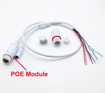 Izgrađen 48V POE modul CCTV end Cable LAN Power over Ethernet Lan RJ45+DC Ports kabeli za modul plaće IP kamere