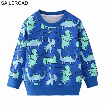 SAILEROAD dinosaur majica dječak, 4 godine mala djeca veste za dječje odjeće životinja ispis novorođene djevojčice majica