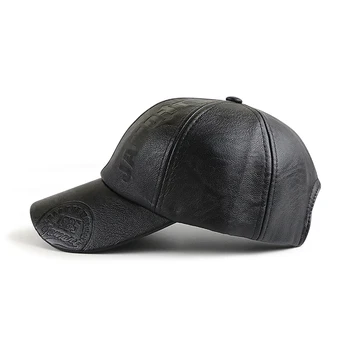 Umjetna koža kapu visoke kvalitete zimsku kapu muškarci Snapback Hat Casquette Gorras Para Hombre Muške Kamiondžija Cap za muškarce