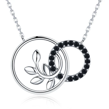 Cijele tvornice romantični stići 925 sterling silver fin nakit modni cvijet angažman ogrlice & privjesci za žene K005
