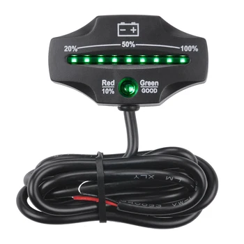 12V 24V LED lead acid indikator akumulatora senzor napunjenosti baterije monitor za golf kolica morski moto kamion viličar