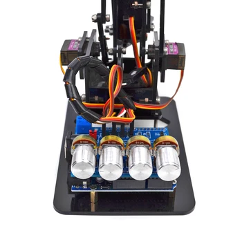 DIY Acrylic Robot Arm Robot Claw Težak Kit 4DOF mehanički hvatanje pokazivački uređaj Drop Shipping