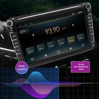 Android auto radio za VW Polo Sedan GOolf 5 6 Passat B6 B7 CC Magotan Bora Jetta Touran Tiguan Škoda Octavia Multimedia 2Din GPS