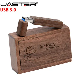 JASTER USB 3.0 (besplatan custom logo) Drveni javor usb sa kutijom, usb flash drive Memory stick pen drive 8GB 16GB 32GB 64GB poklon