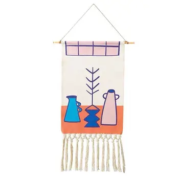 1pc boem tkani makrame tapiserija zidni prozor čarolije meksički moderan smještaj na farmi trenutačno home dekor zidna tapiserija psihodelični