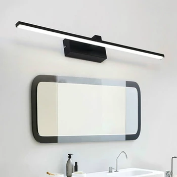 Ogledalo za kupatilo prednje svjetlo moderni led zidna svjetiljka crno-bijele svjetiljke zidne svjetiljke Led zidna svjetiljka L40 60 80 100 120 cm žarulja za kupaonicu