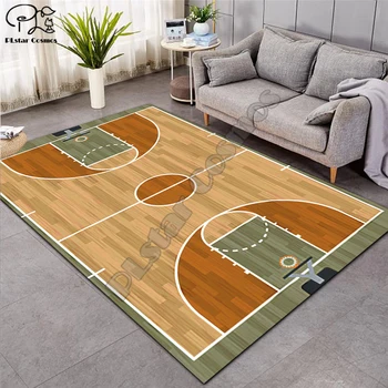 Tepih 3D košarku veliki tepih flanel baršun memorije mekani tepih igrati igru dječji tepisi cramming krevet tepiha salon dekor