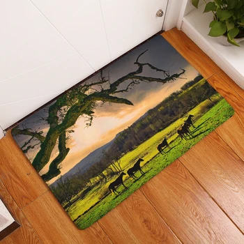 Nova high neklizajući tepisi Clear Majestic Horse Print tepisi kupaonica kat kuhinja tepiha 40x60cm