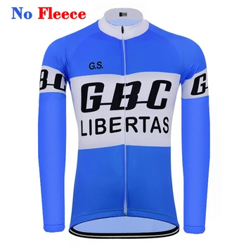 Vrući plavo Biciklizam Dres pro team Winter Fleece & no Fleece dugi rukav bicikl retro Biciklizam odjeća Maillot Ciclismo