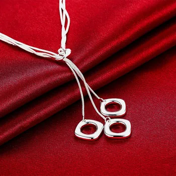 V881 Srebrna ogrlica Srce prsten ženska crown Cirkon ogrlica nakit ženska помолвка stranke u rasutom stanju