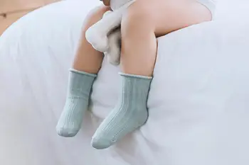 3 para/lot Dječje čarape čvrste prugasta ljeto proljeće dječak neklizajući čarape za novorođenčad, pamuk, Dječje čarape za djevojčice