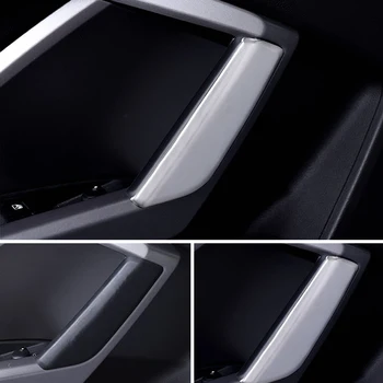 Автоаксессуар unutarnja vrata, naslon za ruku povući ručka vrata poklopac završiti mat nehrđajućeg čelika i pogodan za Audi Q3 2019 2020