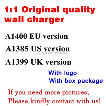 100 kom./lot DHL AAAA kvaliteta A1400 EU US UK Plug USB-AC Power Adapter strujni punjač za iphone 5 6 6s 7 8 PLUS s pakiranjem