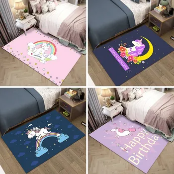 Princess pink tepih baby crawl cartoon dječje sobe, tepisi i tepih jednorog kućni ukras spavaća soba mat slatka tapete mat