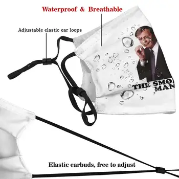 The X Files - The Smoking Man Print Face Usta Mask Moda Anti Dust Pollution Mask For Men Women Children The X Files, Mulder