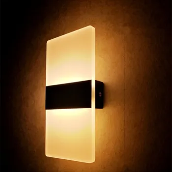 3W LED zidna svjetiljka akril bra lampa 110V 220V moderna kućni ukras rasvjeta stubišta hodnik dnevni boravak spavaća soba zidne lampe