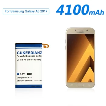 GUKEEDIANZI EB-BA320ABE originalna zamjena telefonskog baterije za Samsung Galaxy A3 2017 A320 A320F 4100mAh pravi telefonski baterija