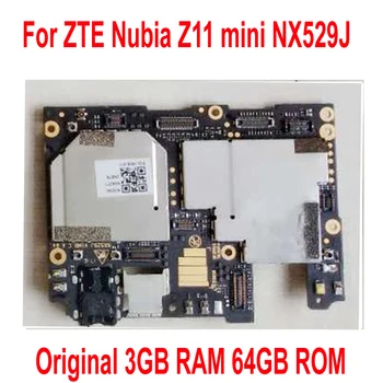Originalna протестированная radna matična ploča za ZTE Nubia Z11 mini NX529J Mainboard 3GB RAM i 64GB ROM-Logic Board Circuits Card Fee Flex