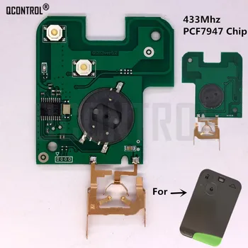 QCONTROL Car Smart Key Remote print naknada za pametne kartice Renault Laguna Espace 433MHz PCF7947 Chip