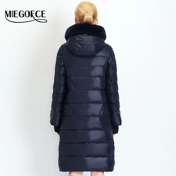 MIEGOFCE 2020 donje kaput jakna srednje dužine ženska parka s кроличьим krzno zima debelo kaput ženska nova zimska kolekcija Hot