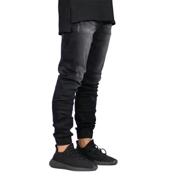 MORUANCLE muška moda hip-hop Jean trkača ulica harem traper hlače za muškarce izgreben hlače elastična manžeta veličina 29-38