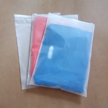 100pc mat debeli 0.2 mm plastični Reclosable Zipper Poly Bag, vodootporna torba za pakiranje skladištenje za poklon odjeće, cipela i nakita