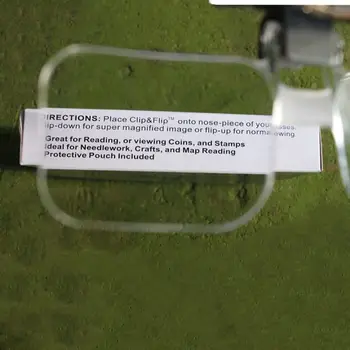 Bodovi se povećalo sklopivi isječak na povećalo leće za naočale, prozirna leća 2X povećalom bodovi se povećalo za čitanje nakit alat A