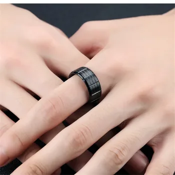 Modyle novi muški black rock punk prsten od nehrđajućeg čelika cool moda individualnost prsten za muškarce