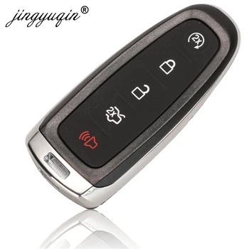 Jingyuqin 433MHz PCF7953 BT4T-15K601-CX Smart 5 Button Remote Car Key Fob za Ford Edge Escape Explorer Taurus Flex Focus ID46