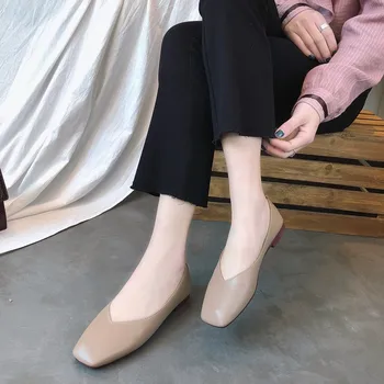 2019 plus size niskim petama противоскользящая obuća Ženska moda jesen neklizajući kvadratnom čarapa svakodnevni sandale plitko sestra jednostavan cipela
