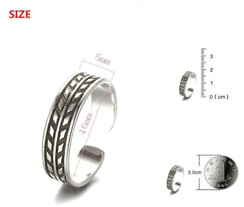 925 sterling srebra moda tajlandski silver retro stil dame prst prstenje nakit ženski ne nestaju otvoreni stranke prsten na veliko