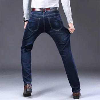 VOMINT muške traperice novi posao casual Jean pamuk protežu muške hlače čovjek duge ravne hlače i odijelo visoke kvalitete