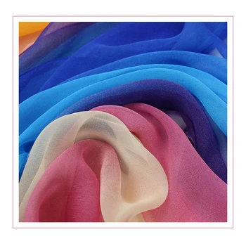 Georgette svileni šal gradijent u boji ženski šal šal modni tanke marame пляжное ručnik imitacija svilene tkanine šal